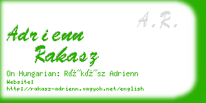 adrienn rakasz business card